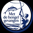 Met de hengel gevangen